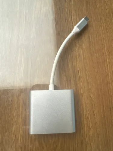 Adaptador USB C multiportas, adaptador USB C para HD 3 em 1 (prata)