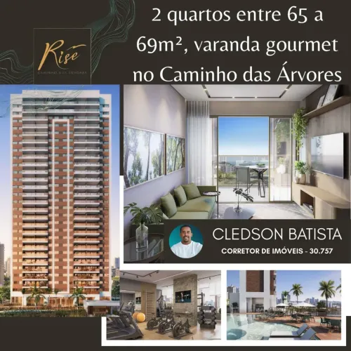 Rise, Apartamento De 2 Suítes Entre 65M² A 69M² No Caminho Das Árvores . 1037C1S