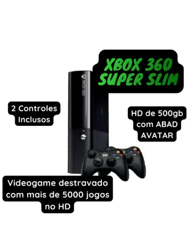 Xbox 360 Super Slim Seminovo 100% Revisado
