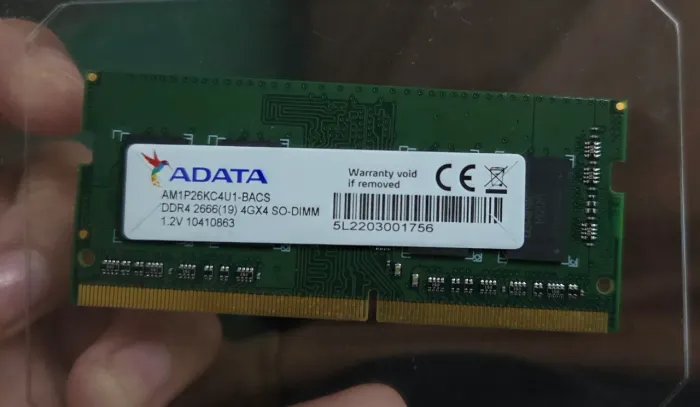 Memória RAM 4GB DDR4 2666MHz ADATA para Notebook