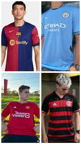 Kit 4 Camisas Tai 1:1 Tamanho G- Queima de Estoque 