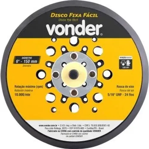 Disco com sistema fixa fácil 150 mm para LRV 350B, VONDER93.09.350.001