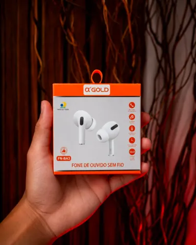 Fone de Ouvido Sem Fio FN-BA3 A?Gold