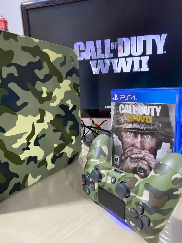 Ps4 Slim 1 Tera Edição limitada COD WWII