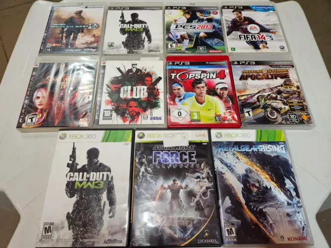 Lote de jogos + controle