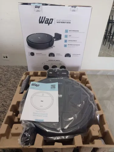 Robô Aspirador WAP Robot W310 - NOVO NA CAIXA! ?3 em 1 - Varre, aspira e passa pano.