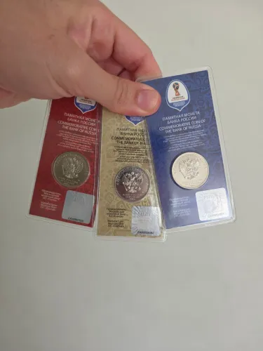 Moedas Comemorativas Copa Rússia 2018 no blister
