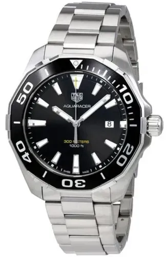Relógio Tag Heuer 43mm quartzo Aquaracer WAY101A.BA0746 preto