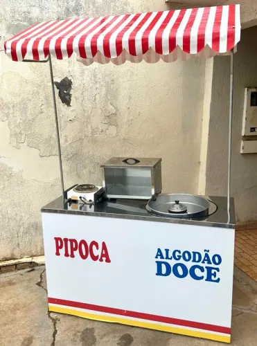 Barraca pipoca e algodão doce 