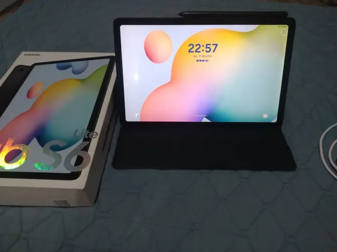 Tablet Samsung Galaxy Tab S6 Lite (Com Caixa e Acessórios) - Impecável!