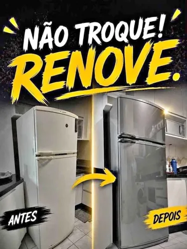 ENVELOPAMENTO de geladeiras garantia de 1 ano