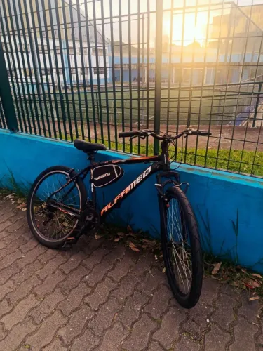 Bicicleta Alfameq Aro 26 Preta e Laranja