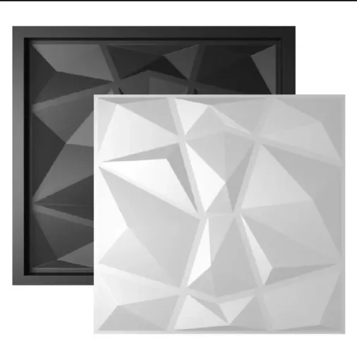 Forma molde 3d para fabricar formar de gesso na medida de 29×29 cm