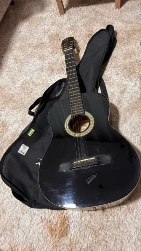 Violão Acústico Giannini Sonic-X GSLX100 BK Preto + Capa de Proteção