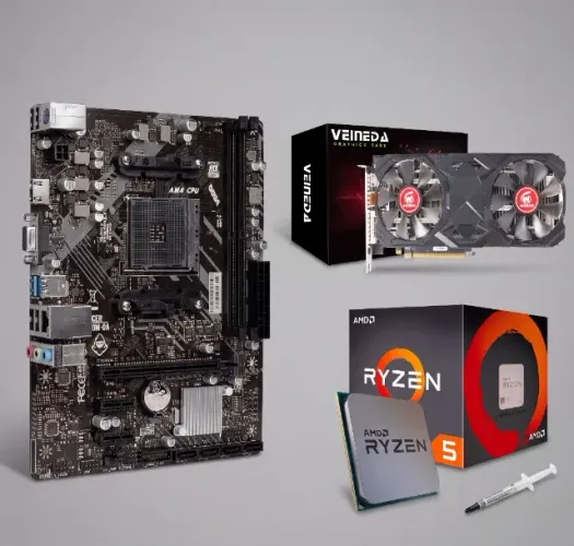 Kit Upgrade Ryzen 5 2600 + B450M + RX 580 8GB