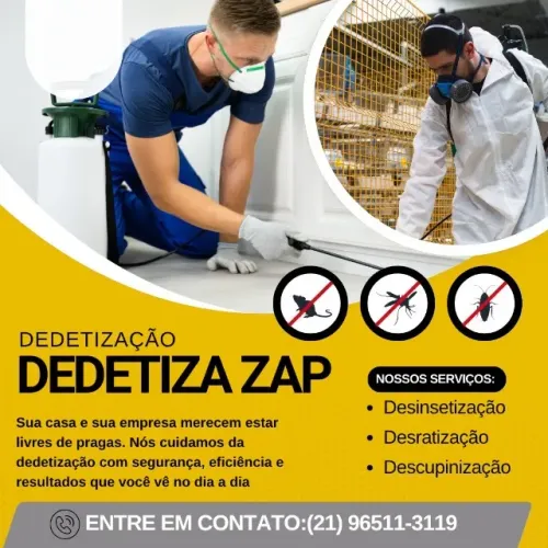 DETETIZAÇÃO E CONTROLE DE PRAGAS