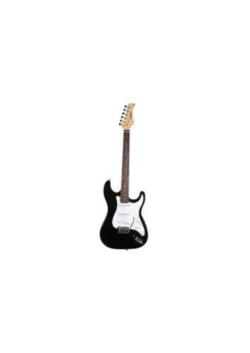 Guitarra Waldman ST111BK com 3 Captadores Single Coil 22 Trastes e Ponte Tremolo