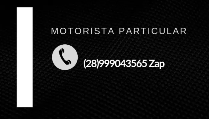 Motorista Particular Para dirigir seu veículo