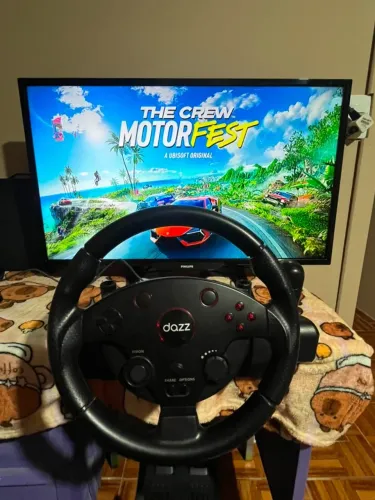 Volante e pedal para pc