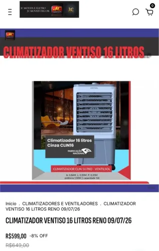 CLIMATIZADOR VENTISOL 16 LITROS