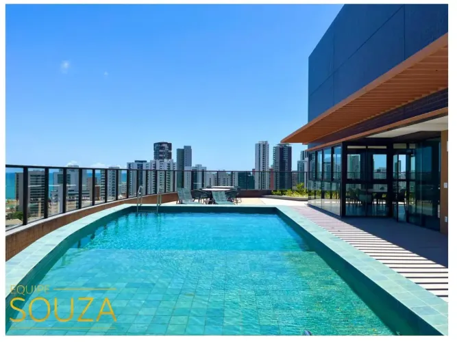 Maria do Carmo Vilaça (AE) | Lindo apartamento de 4 quartos em Boa Viagem - 130m² - 2 Vaga