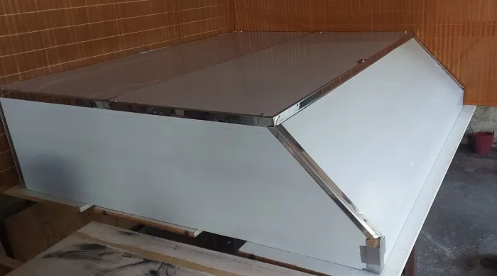 Coifa de inox nova