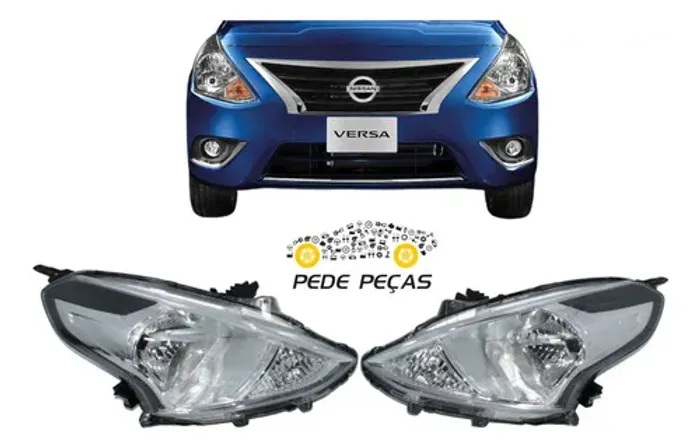 Farol Nissan Versa 2015 2016 2017 2018 2019 2020 2021 Novo