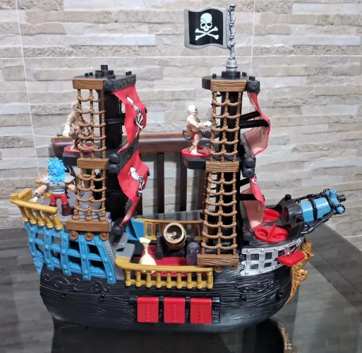 NAVIO PIRATA PESADELO DO MAR - FISHER PRICE
