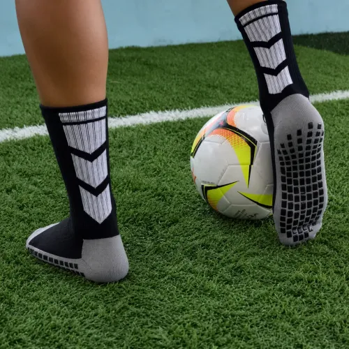 Nova Meia De Futebol Esportiva Detalhes De Seta Antiderrapante | Tamanho 39 ao 45