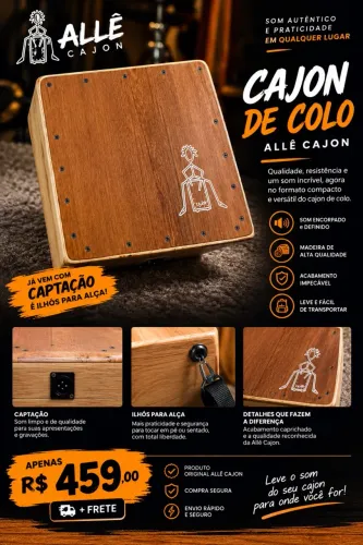 Cajon De Colo Elétrico Alle Cajon Marlon Mendes