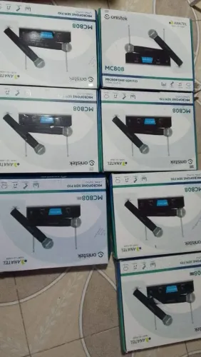 Microfone sem fio kit completo 