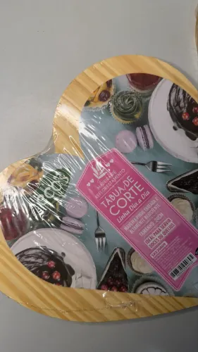 2 tábua de corte coração
