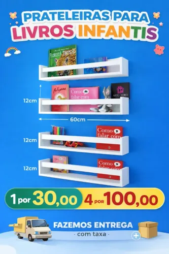 PRATELEIRA PARA LIVROS INFANTIS