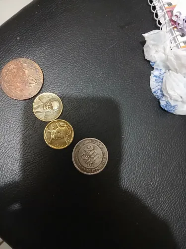 Kit 4 moedas antigas 