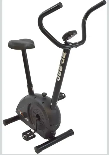 Polimet POLI-163 - Bicicleta Ergométrica, tração mecânica, Preto