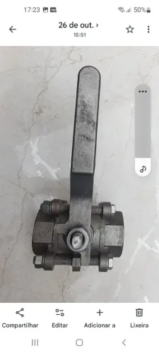 Válvula esfera 1.1/2" tripartida em inox