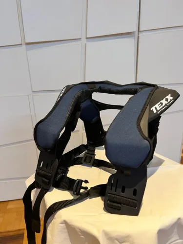 PROTETOR DE PESCOÇO CERVICAL NECK BRASE TEXX ENDURO COR AZUL TAMANHO ÚNICO