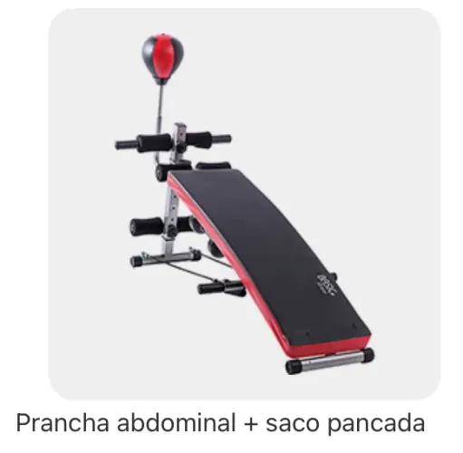 Prancha abdominal + Saco de pancadas
