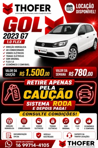 Disponível para locação Uber