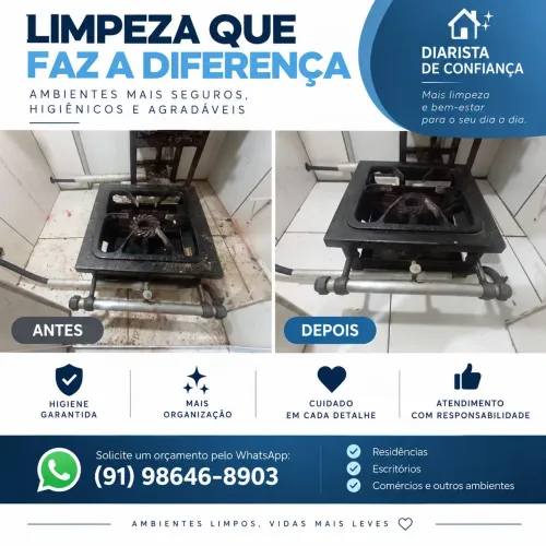 Expeiriência informal com limpeza de clínicas, consultórios e etc.