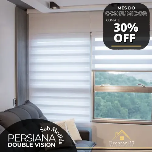 PERSIANA DOUBLE VISION - DIRETO DE FÁBRICA sob medida