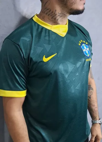 Camisa Brasil 3D Verde Copa 2026