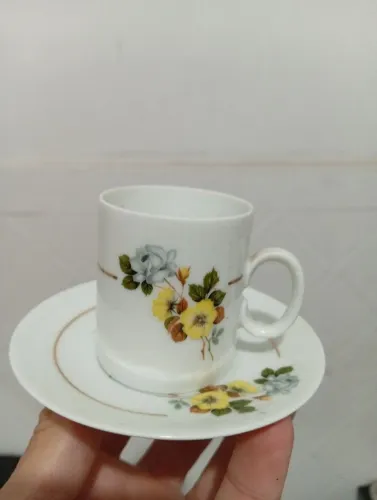 Lote 7 Xícaras De Café Com Pires - Antiga Porcelana Renner Porto Alegre Vintage