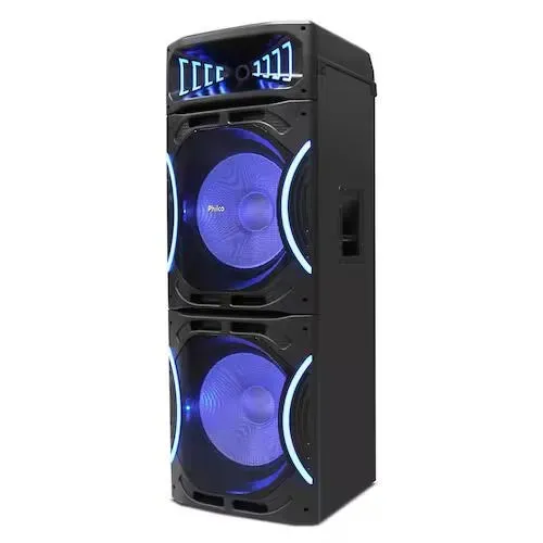 Caixa de Som Amplificada Philco PCX35000 Bluetooth 3500W Rádio FM Função Ex Bass e Flash L