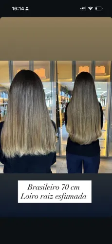 Cabelo humano 65cm 240g