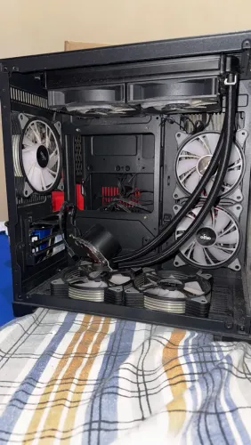 GABINETE GAMER AQUÁRIO COM 5 fans