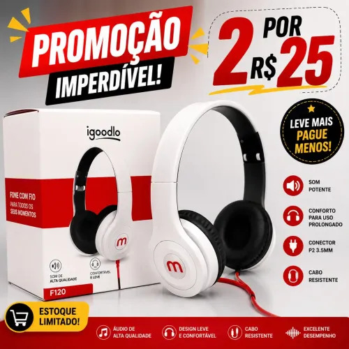 Fone com fio