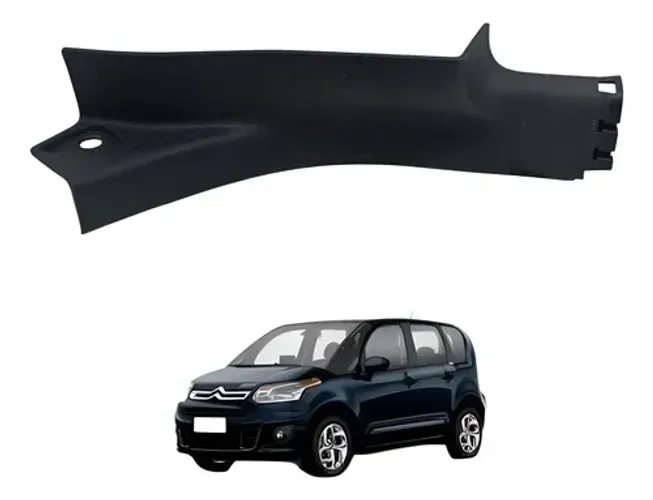 Soleira Porta Traseira Direita Citroen C3 Picasso 2011 2012 Preto