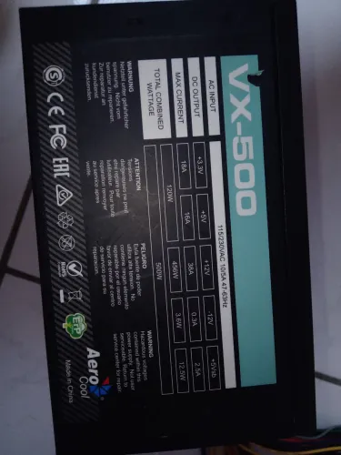 VENDO FONTE 500W AEROCOOL VX500 !