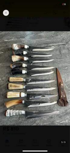Facas artesanais